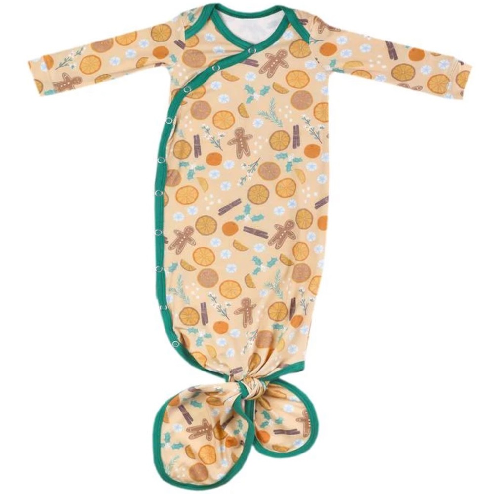 NWT Copper Pearl Christmas Cider Knotted
Gown Newborn
